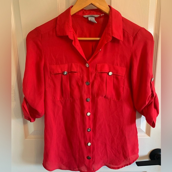 H&M buttoned down top - Picture 1 of 5